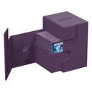 ultimate-guard-flip-n-tray-133-xenoskin-monocolor-lila-deckfach-mit-inhalt-offen